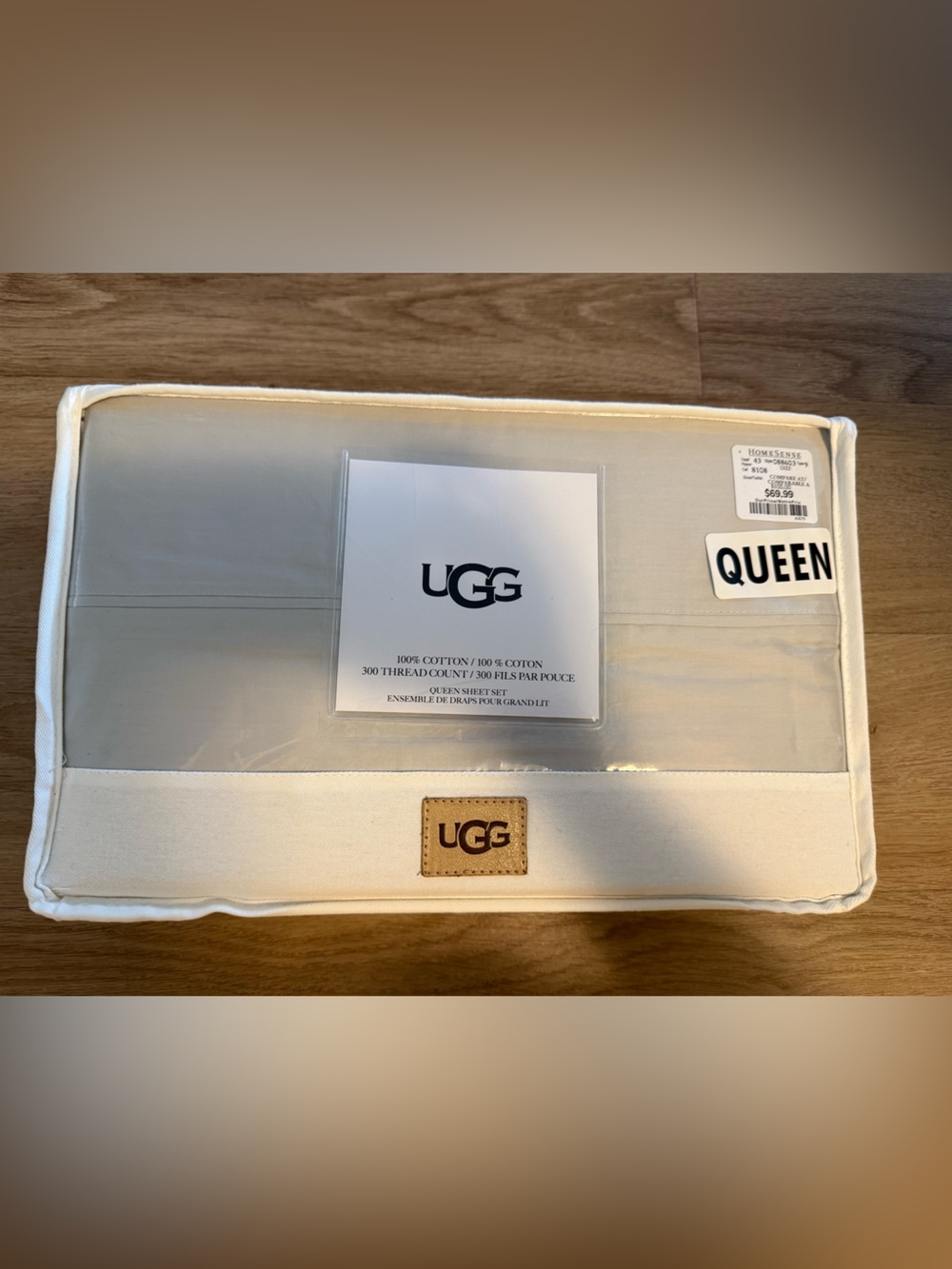 NWT UGG Queen Cotton Sheet Set